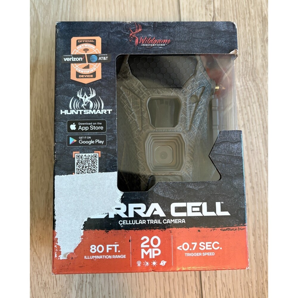 Wildgame Innovations TERRA CELL CELLULAR TRAIL CAMERA 20 MP 80 FT VERIZON & AT&T